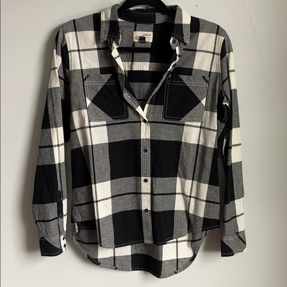 Black & White Flannel NWOT